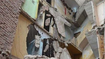 انهيار أجزاء من عقار فى المنتزه شرق الإسكندرية.. تفاصيل