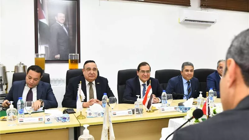 جلسة مباحثات بين وزير البترول ونظيره الأردني لبحث التعاون بين البلدين