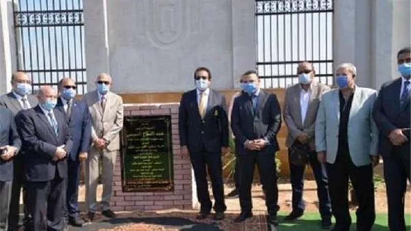 بالصور.. وزير التعليم العالي يضع حجر أساس جامعة المنصورة الأهلية