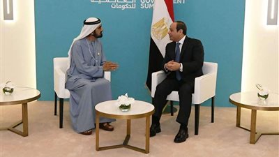 الرئيس السيسي يلتقي نائب رئيس دولة الإمارات العربية المتحدة