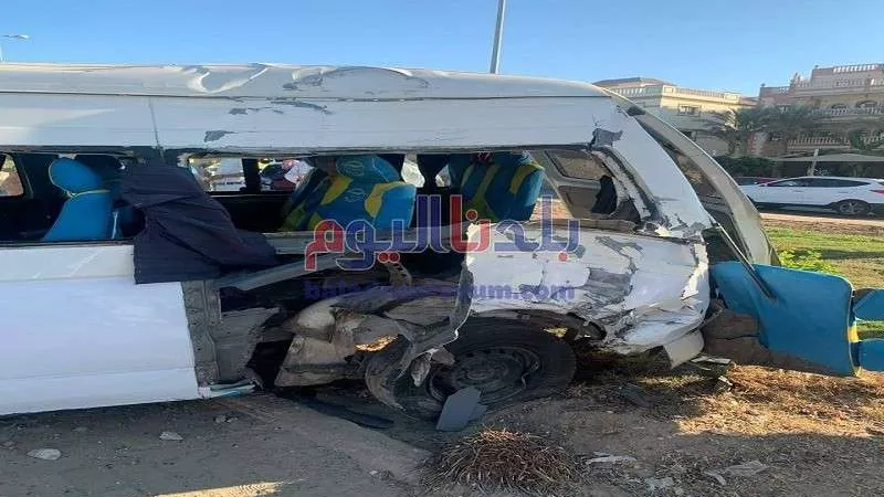 مصرع شخص وإصابة 7 آخرين في حادث مروع بطريق بني سويف