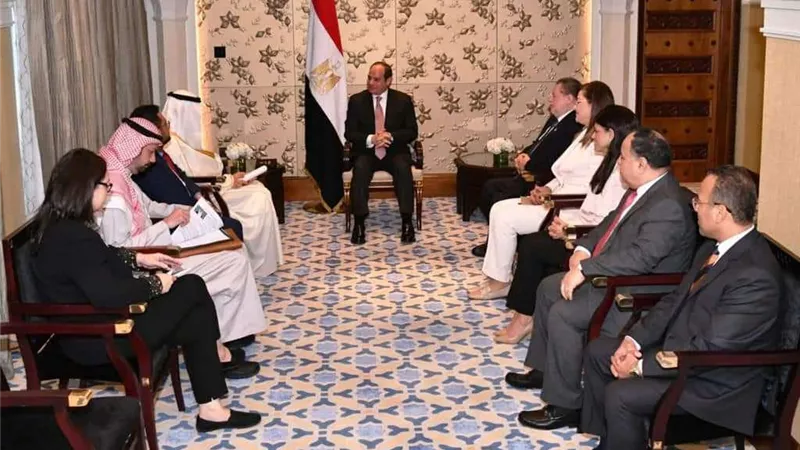 الرئيس السيسي يلتقي رئيس مجموعة البنك الإسلامي للتنمية