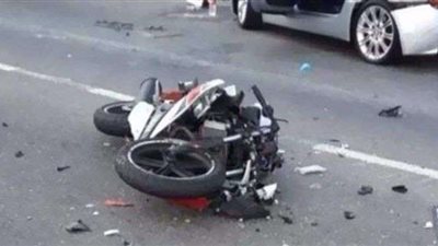 مصرع شاب في حادث تصادم دراجتين ناريتين ببني سويف