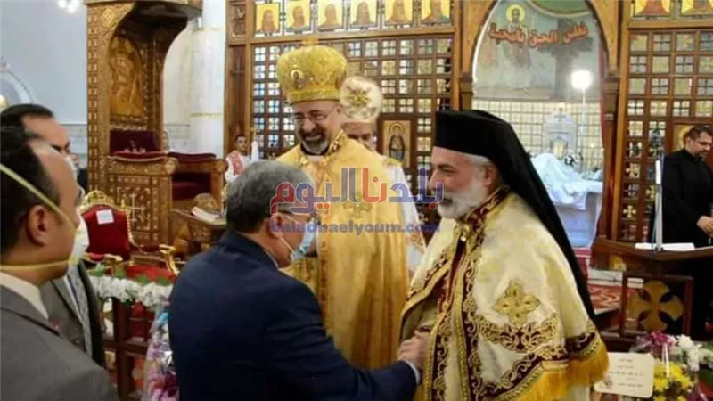 محافظ المنيا يشهد حفل تجليس الأنبا باسيليوس مطراناً لإبراشية الأقباط الكاثوليك