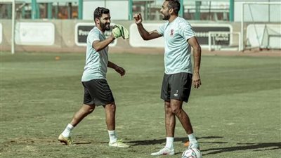 انتظام صالح جمعة وكهربا في مران الأهلي