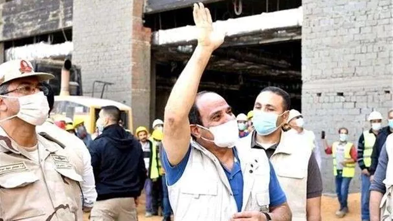 السيسي يقوم بجولة لعدد من المشروعات والمواقع الإنشائية بالعاصمة الإدارية الجديدة