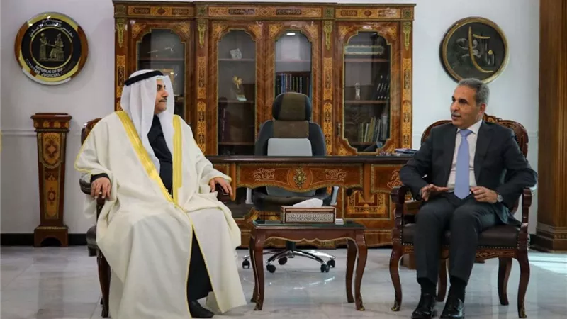 رئيس مجلس القضاء الأعلى العراقي يستقبل العسومي رئيس البرلمان العربي