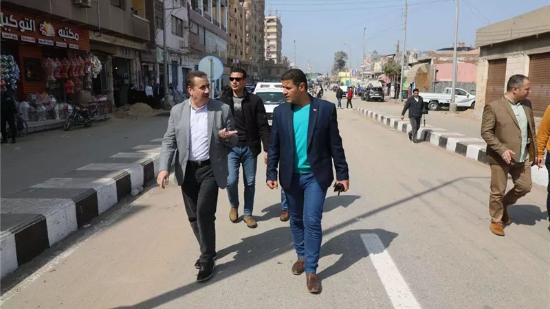 محافظ المنوفية يشهد التشغيل التجريبي لكوبري أعلى السكة الحديد