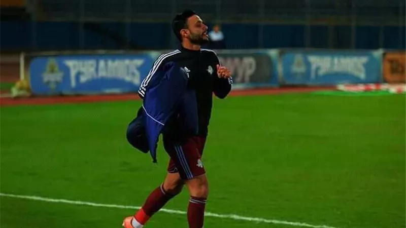 شاهد.. رجب بكار في أول ظهور له بقميص سيراميكا كليوباترا