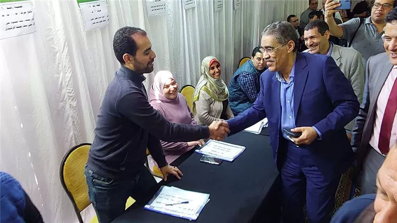 ضياء رشوان يصل لمقر انتخابات نقابة الصحفيين
