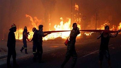 حريق في مصنع طوب بقرية العزازى في الشرقية