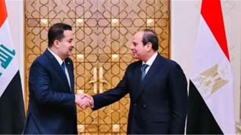 دعم مصر الثابت لأمن العراق.. الرئيس السيسي يلتقي محمد شياع السوداني