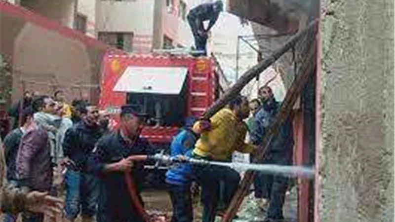 مصرع وإصابة شخصين إثر إندلاع حريق داخل شقة بالقليوبية