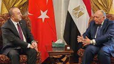 إجتماع مغلق بين وزير الخارجية سامح شكري ونظيره التركي بالقاهرة