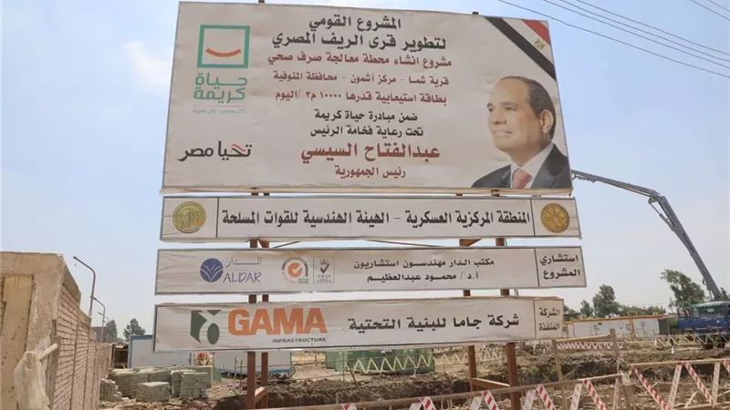محافظ المنوفية يتابع الموقف التنفيذى لمشروعات مبادرة «حياة كريمة»