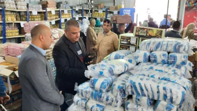 رئيس مدينة أشمون يتفقد منفذ 