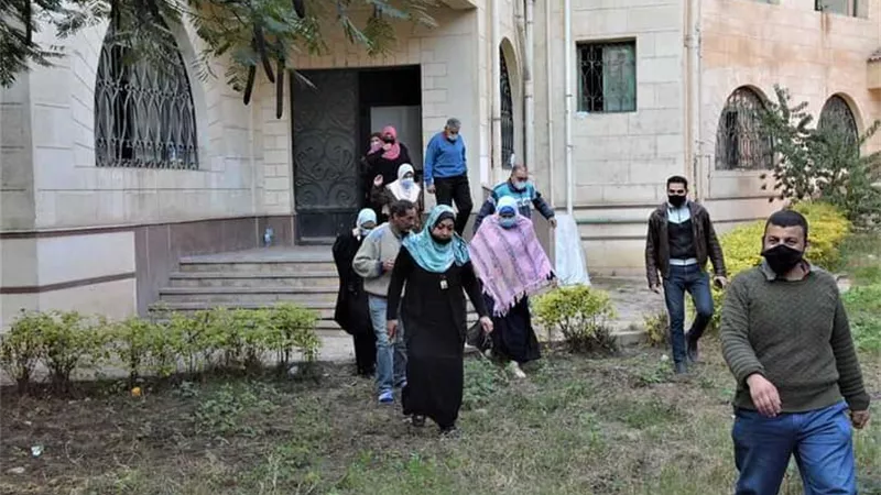 تجربة عملية لإخلاء العاملين بالشباب والرياضة والتضامن الاجتماعي بالغربية