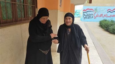 إقبال كبار السن على لجان الانتخابات البرلمانية بالقليوبية