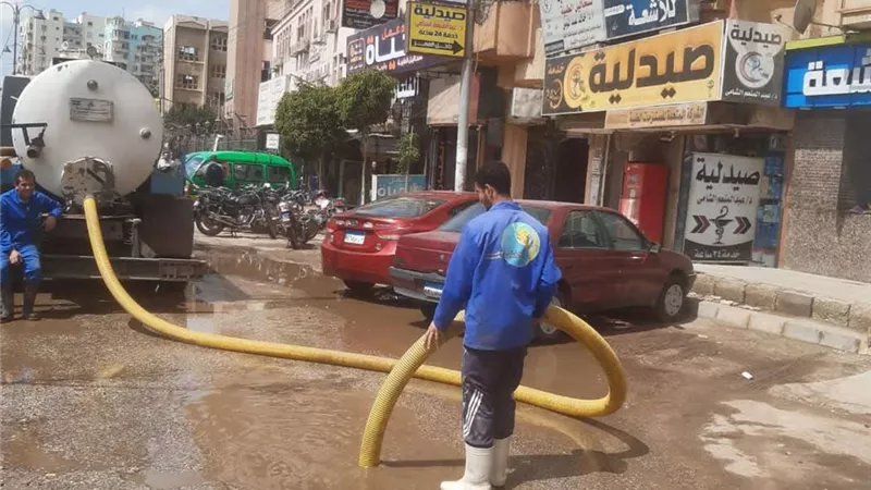 مياه المنوفية: جهود مكثفة لسحب تجمعات مياه الأمطار من شوارع وميادين المحافظة