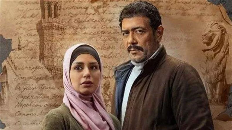 منة فضالي بصحبة أحمد وفيق بكواليس مسلسل سره الباتع