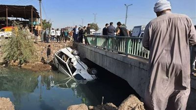 إصابة 6 أشخاص في حادث انقلاب سيارتين على الطريق الزراعي بالقليوبية