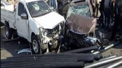 مصرع سيدة وإصابة 3 آخرين في حادث مروع بطريق أسوان - القاهرة