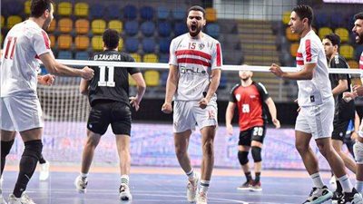 الزمالك يحسم الشوط الرابع أمام طلائع الجيش بنصف نهائي بطولة الدوري للكرة الطائرة