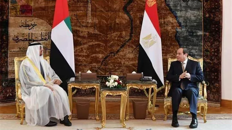 ولي عهد أبوظبي يغادر القاهرة بعد لقاء الرئيس السيسي