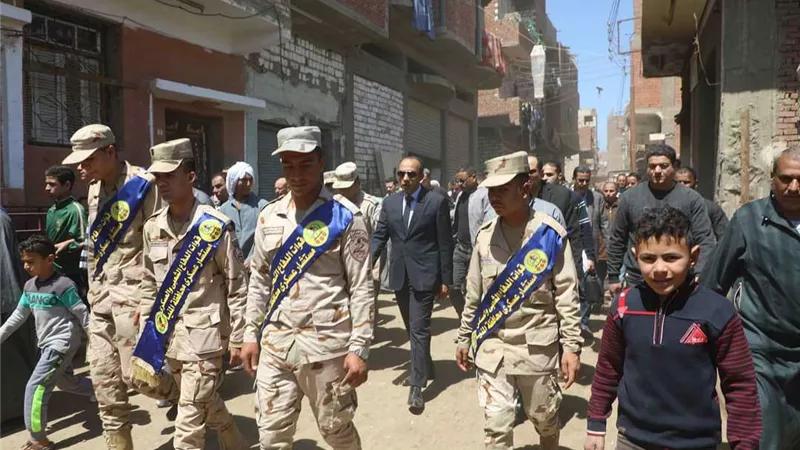 تشييع جثمان الشهيد النقيب محمد جمال بـ المنيا
