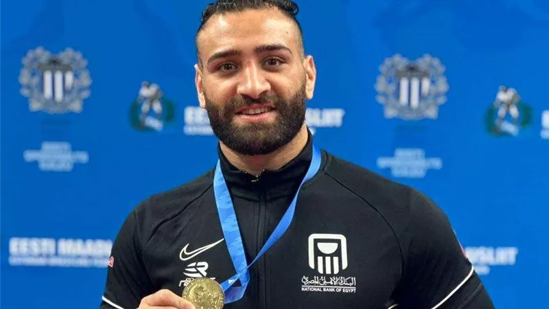 محمد مصطفى: الفوز ببطولة إستونيا للمصارعة خطوة نحو حلم باريس 2024