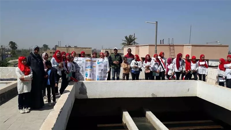 مياه الشرقية تقدم جولة تعريفية بمراحل التنقية لطلاب مدرسة أولاد سالم