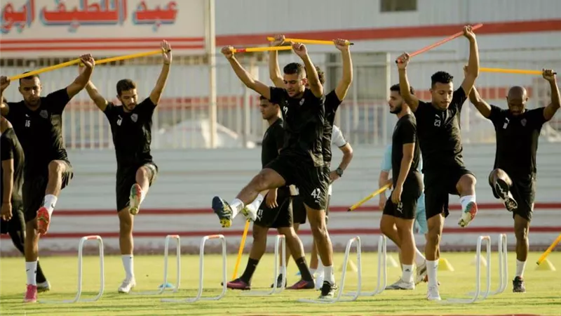 قبل مواجهة البنك الأهلي.. مران بدني للاعبي الزمالك
