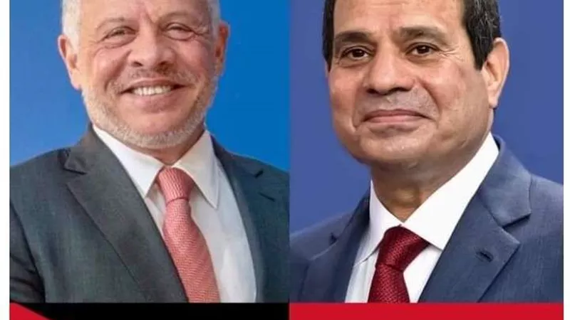 الرئيس السيسي والملك عبدالله يجريان مباحثات حول تطورات القضية الفلسطينية