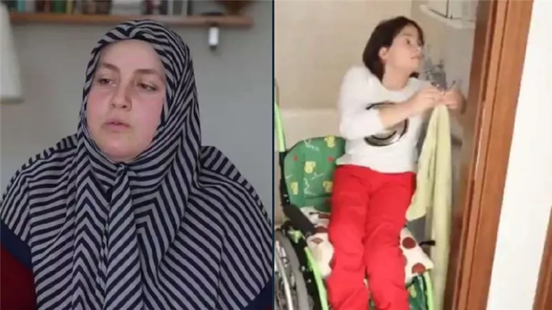 إجبار سيدة وابنتها