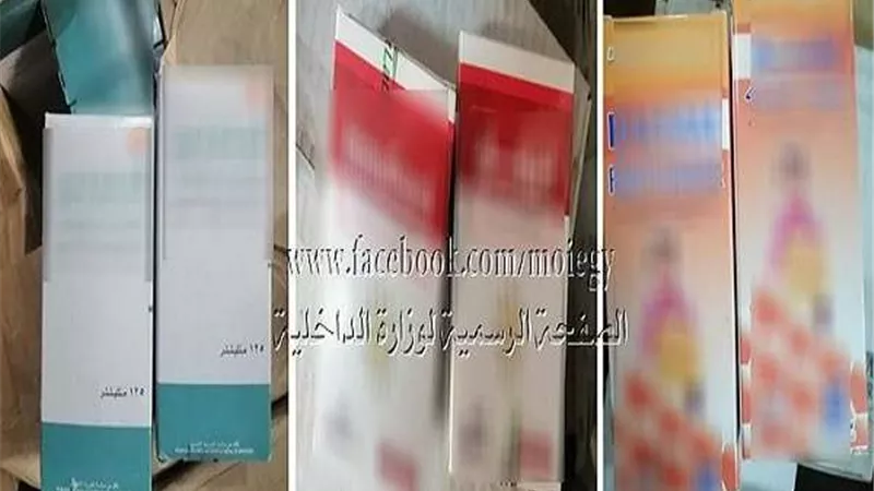 أمن القاهرة يضبط 20 ألف عبوة دواء شراب و267 ألف قرص دوائى لعقاقير مختلفة