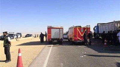 إصابة 5 أشخاص في حادث إنقلاب سيارة بالصحراوي الغربي بالقرب من المنيا