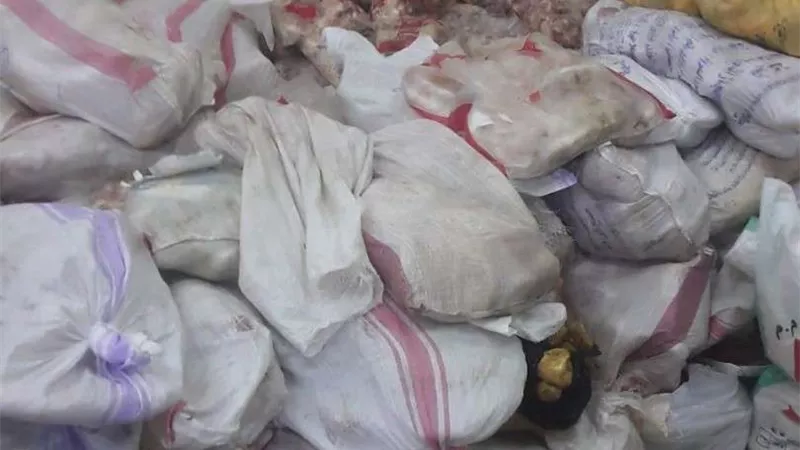 ضبط 15 طن لحوم غير صالحة للاستهلاك الأدمي بشبرا