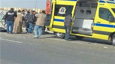 إصابة 22 شخصاً في حادث انقلاب ميكروباص بالمنيا