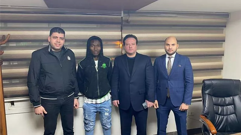 سعيدو سيمبوري رجل مباراة المصري والبنك الأهلي بالدوري