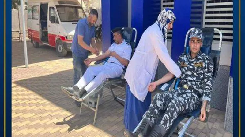 أمن الوادي الجديد يطلق حملة للتبرع بالدم بالتعاون مع الخدمات الطبية