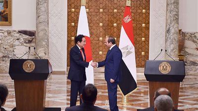 السيسي ورئيس وزراء اليابان يتوافقان على ضرورة وقف إطلاق النار في السودان