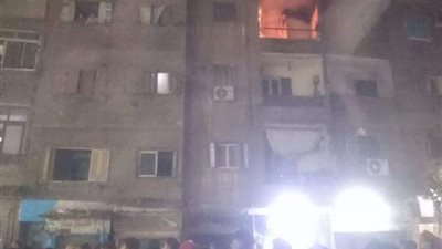 السيطره على حريق داخل شقة سكنية بالمنيب