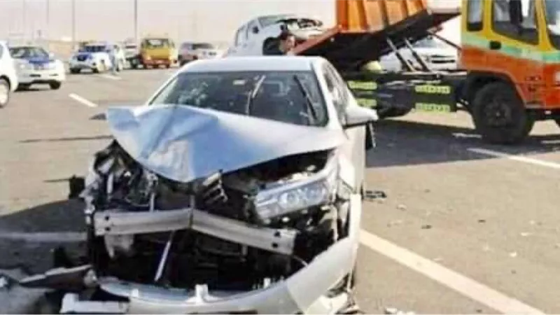 مصرع 7 أشخاص في حادث مروع بطريق بني سويف