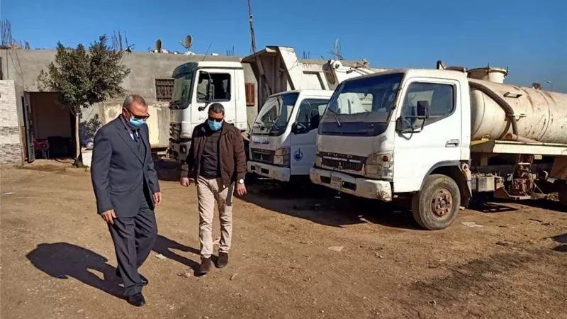 محافظ القليوبية يتفقد الحملة الميكانيكية بالقناطر الخيرية