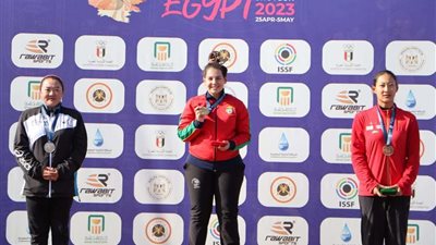 البرتغالية ماريا دي باروس تحصد ذهبية التراب في كأس العالم للخرطوش بالعاصمة الإدارية