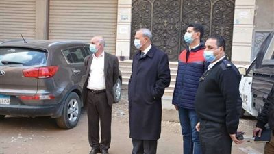 حملة مكبرة لإزالة مبنى بالمسلحات الخرسانية بشبرا الخيمة