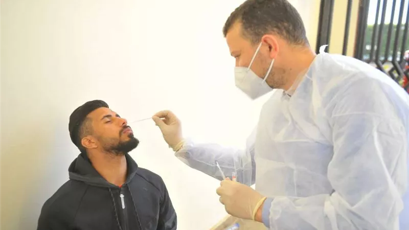 مسحة طبية للاعبي سيراميكا كليوباترا قبل مواجهة الجونة