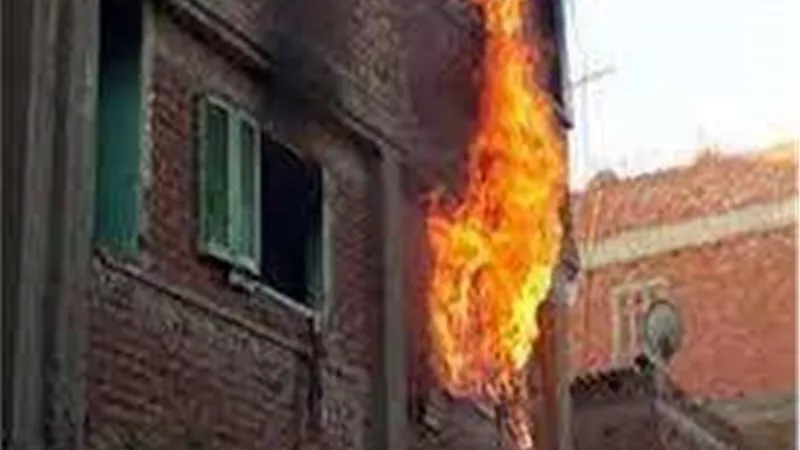 مصرع ربة منزل إثر حريق داخل شقة بالمنيا