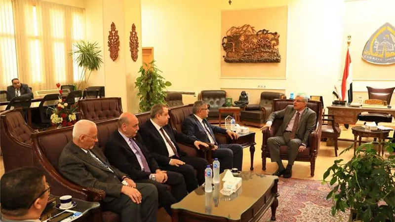 جامعة الزقازيق تستقبل فريق الإعتماد من الهيئة القومية لضمان الجودة