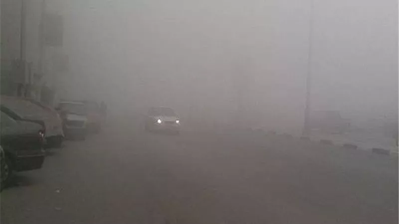 إغلاق طريق الزعفرانة اتجاه السخنة بسبب السيول
